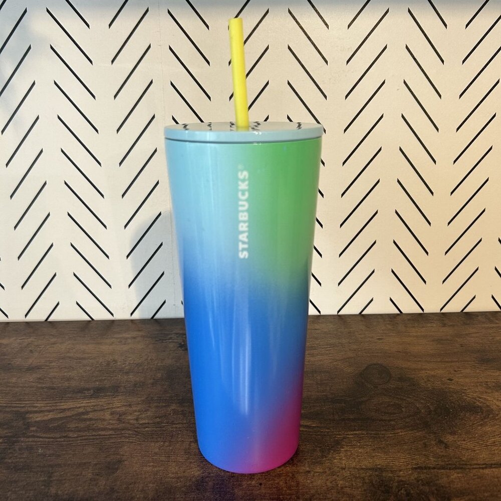 Starbucks 2023 Summer Ombre Prism Gradient Stainless Steel Hot Cold Tumbler 24oz